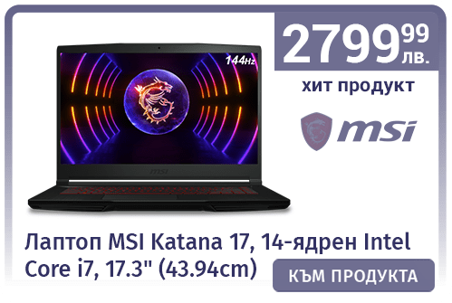 Лаптоп MSI Katana 17 B13VGK-1078BG