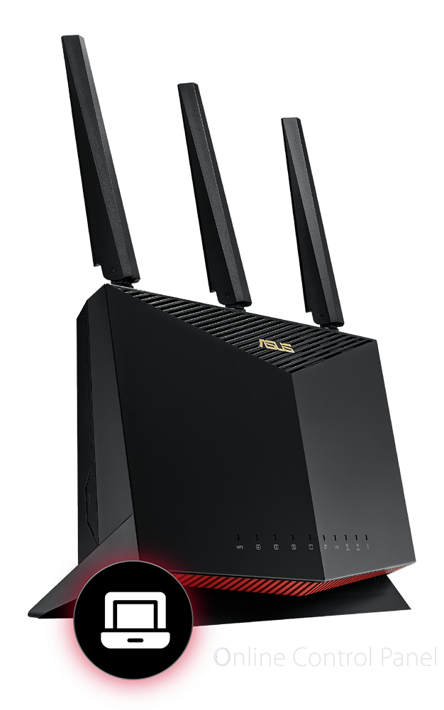 Безжичен рутер ASUS AX5700, 5700Mbps, 2.4GHz(861Mbps), 5GHz(4804Mbps), WiFi 6 (802.11ax), 4x LAN 10/100/1000, 1x WAN 10/100/1000, 3x външни антени, 1x вътрешнa антенa, LED Indicator, 2x USB 3.2 Gen 1, Reset Button, черен - 6 | Рутери Безжични