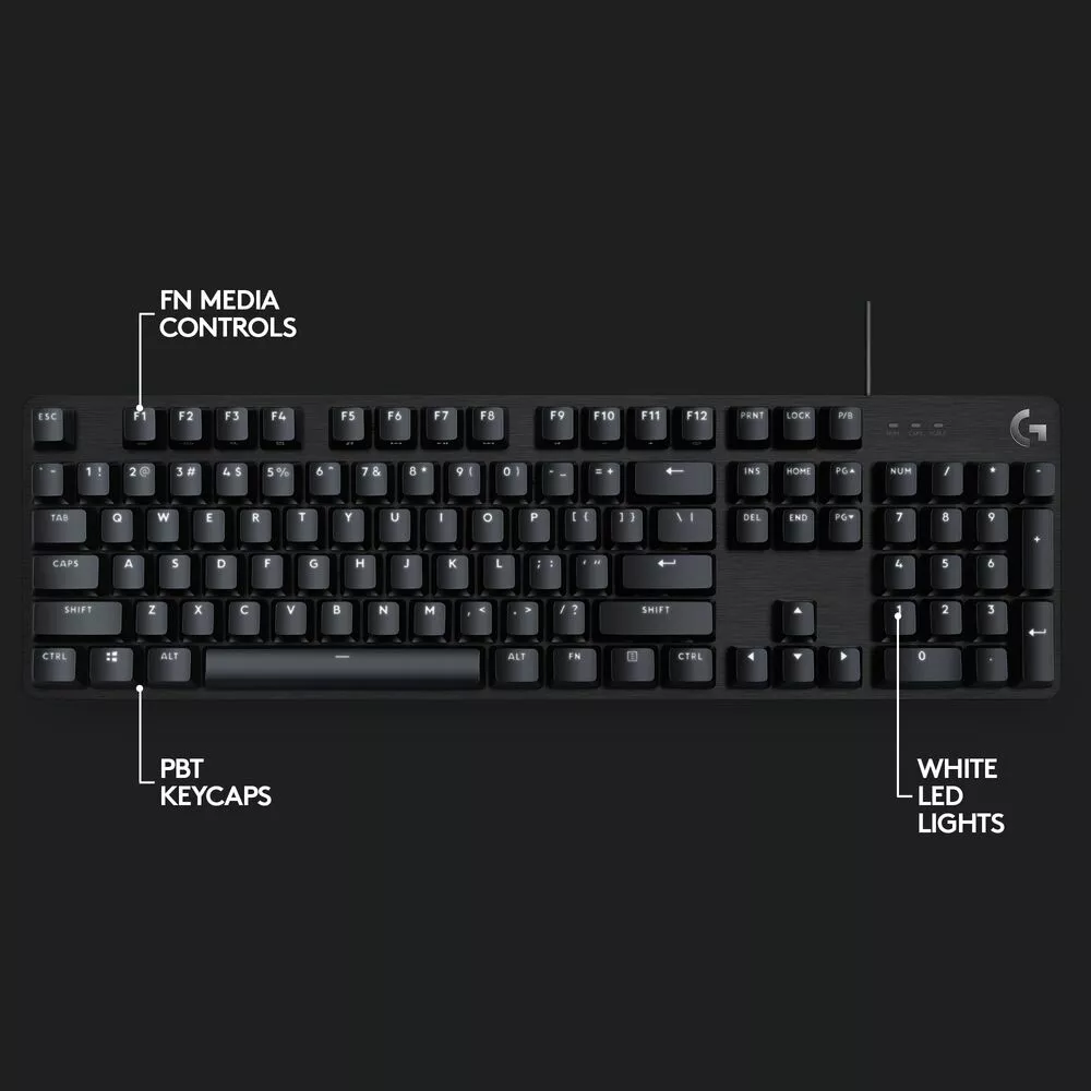 Клавиатура Logitech G413 SE, механична, Tactile switch, черна, USB - характеристика 3