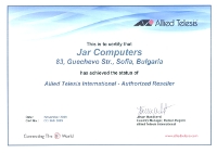Allied Reseller 2009