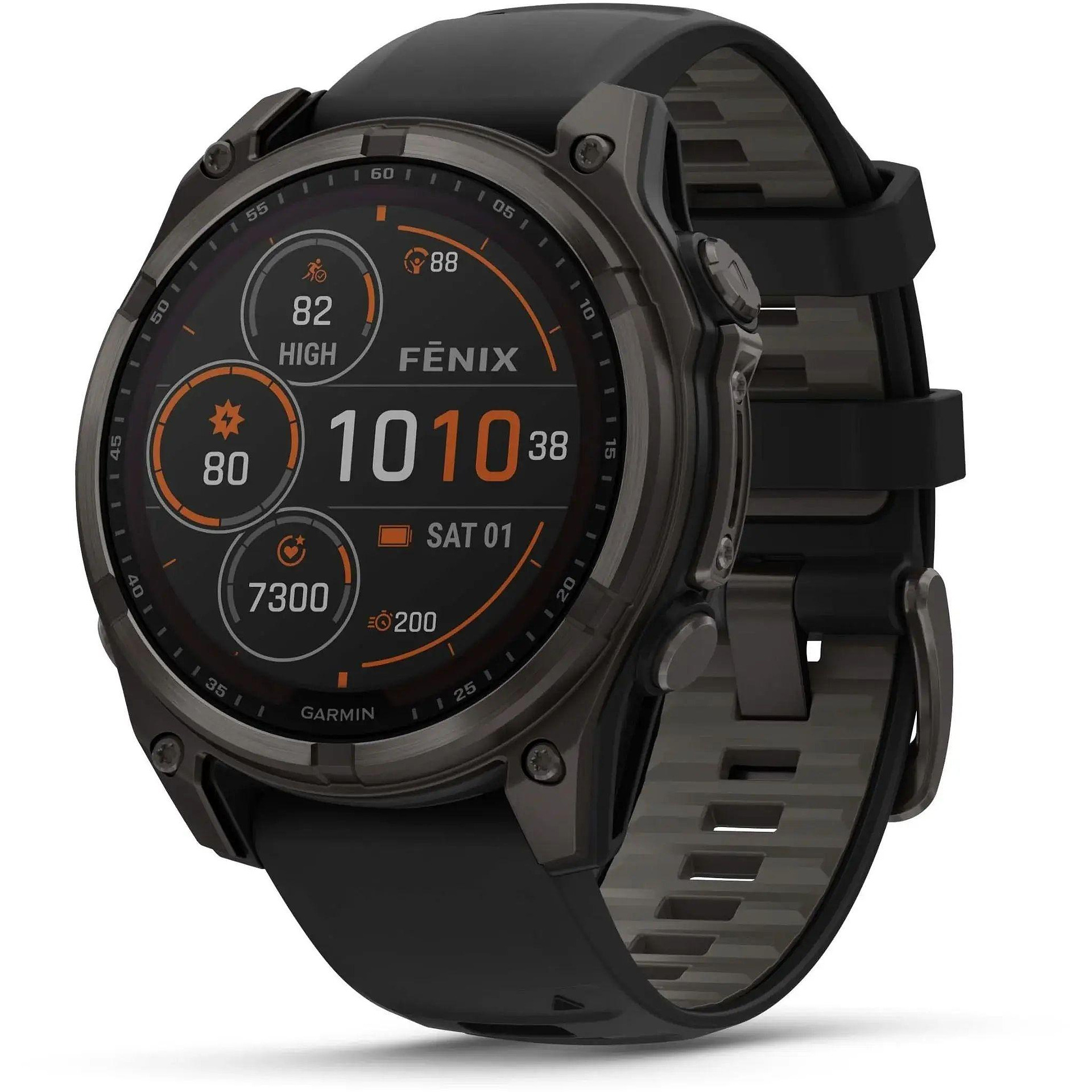 Смарт часовник Garmin Fenix 8 SOLAR SAPPHIRE GRAY 010-02906-11 , 1.30